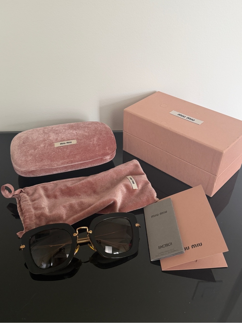 Miu Miu Sunglasses with Full Set & Receipt – Like New